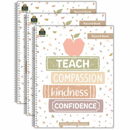 TEACHER CREATED RESOURCES Terrazzo Tones Record Book, 3PK 7231